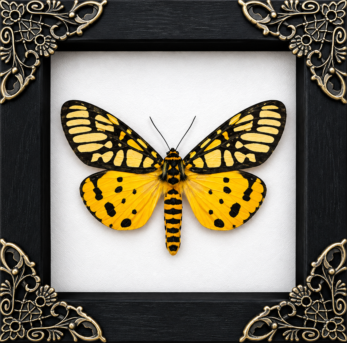 Aglaomorpha Plagiata Moth Frame