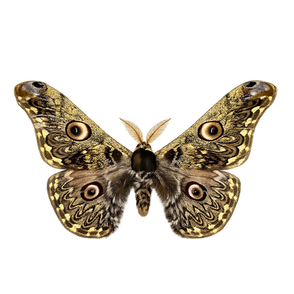 Real Caligula Anna Moth Taxadermy, Dried Specimen Spread Wings, Real Insect Entomology Display