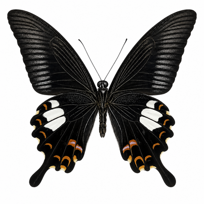 Real Butterfly Taxidermy, Papilio Helenus, Dried Specimen Spread Wings, Real Insect Entomology Display
