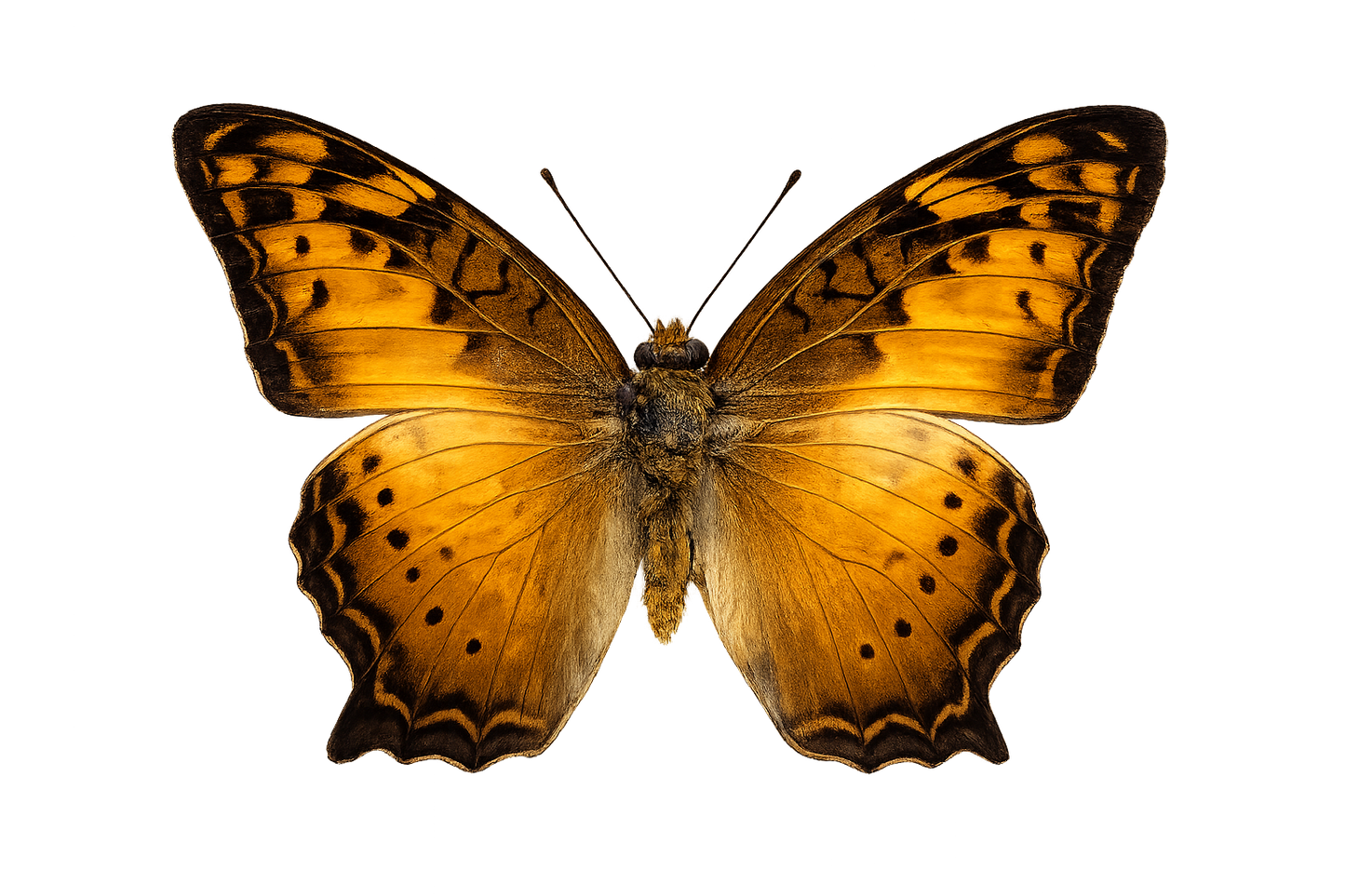 Real Butterfly Taxidermy, Vagrans egista, 4pcs Dried Specimen Spread Wings, Real Insect Entomology Display